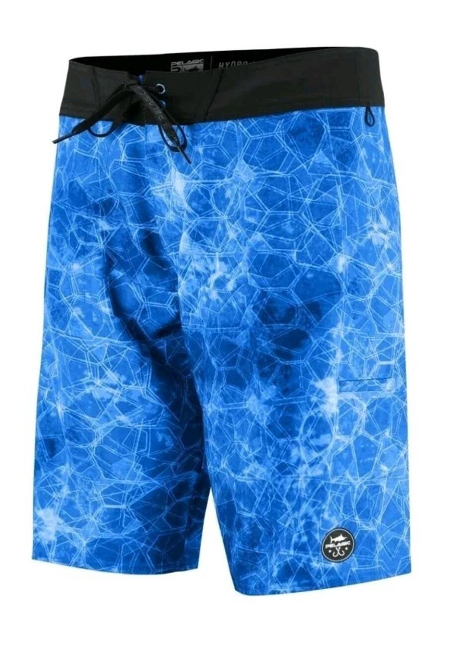 Pelagic Hydro Lite Men’s Fishing Shorts Blue Sz 24 Quick Dry High Performance